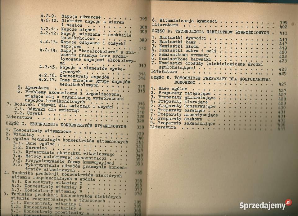 Zarys technologii koncentratów żywnościowych Łódź