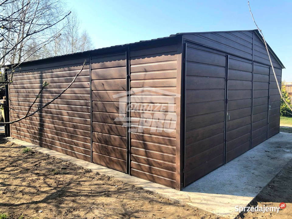 Garaz blaszany 6x7 2x Brama drewnopodobny Białystok