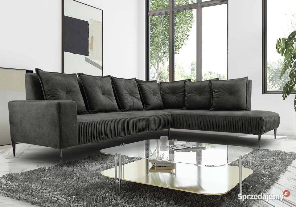 Wolnostojący duży nowoczesny narożnik RINO Kraków