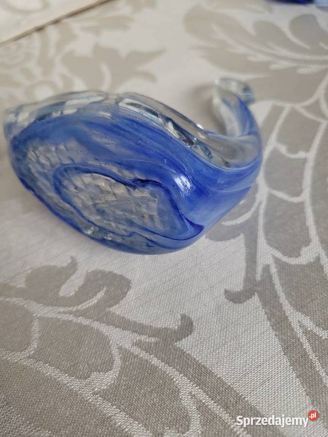 Figurka szkło barwione w masie ŁABĘDZ Łódź sprzedam