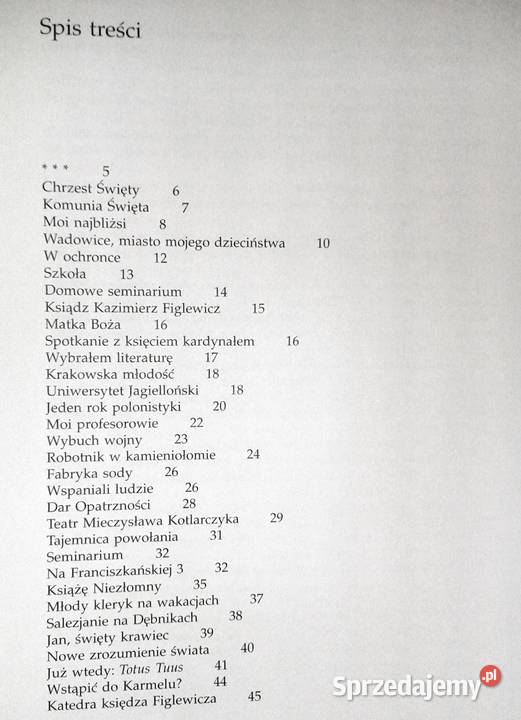 Jan Paweł II Autobiografia Justyna Chełm