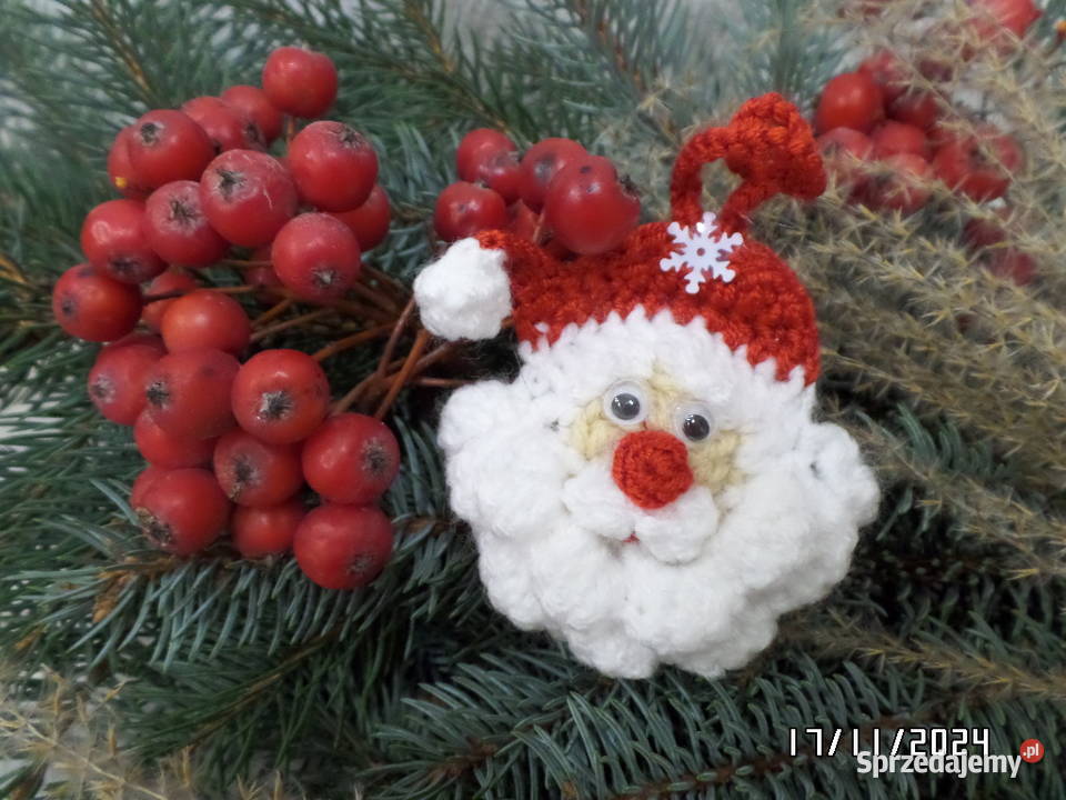 Ozdoby Choinkowe mikołaj płaski Dukla