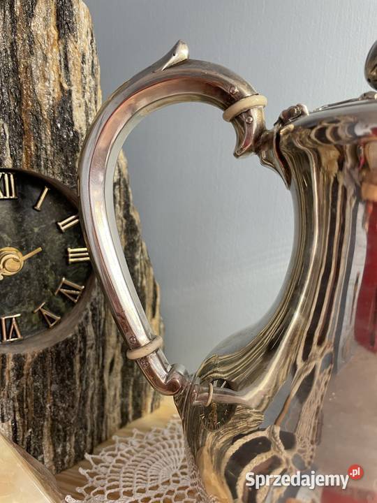 Srebro dzbanek z oliwka Carska Rosja produkcji 1 Jelenia Góra