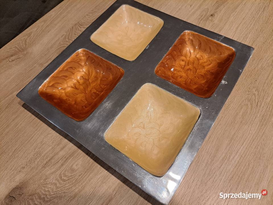 Stara Taca Aluminiowa metalowa Vintage na