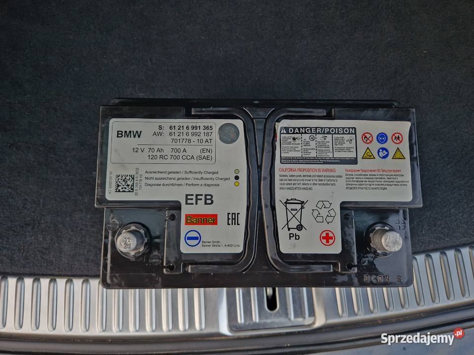 Akumulator BMW EFB AGM 12V 70Ah 700A