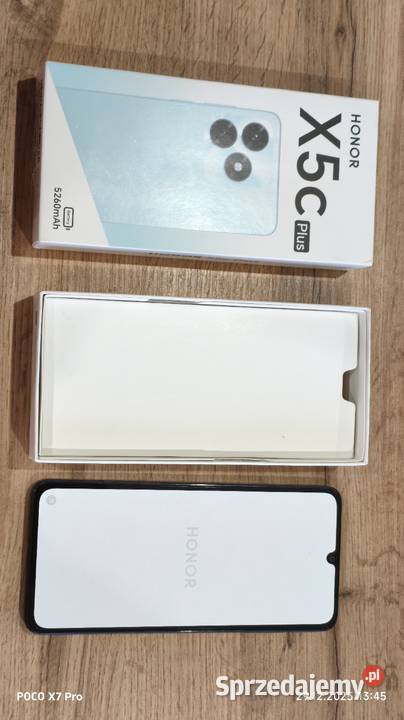 NOWY Smartfon Honor X5c Plus 464GB 674 50Mpix