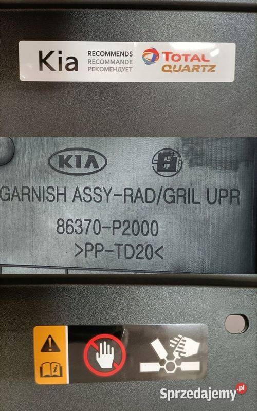 KIA SORENTO IV 21 OSŁONA GÓRNA PASA PRZÓD osobowe Pleszew