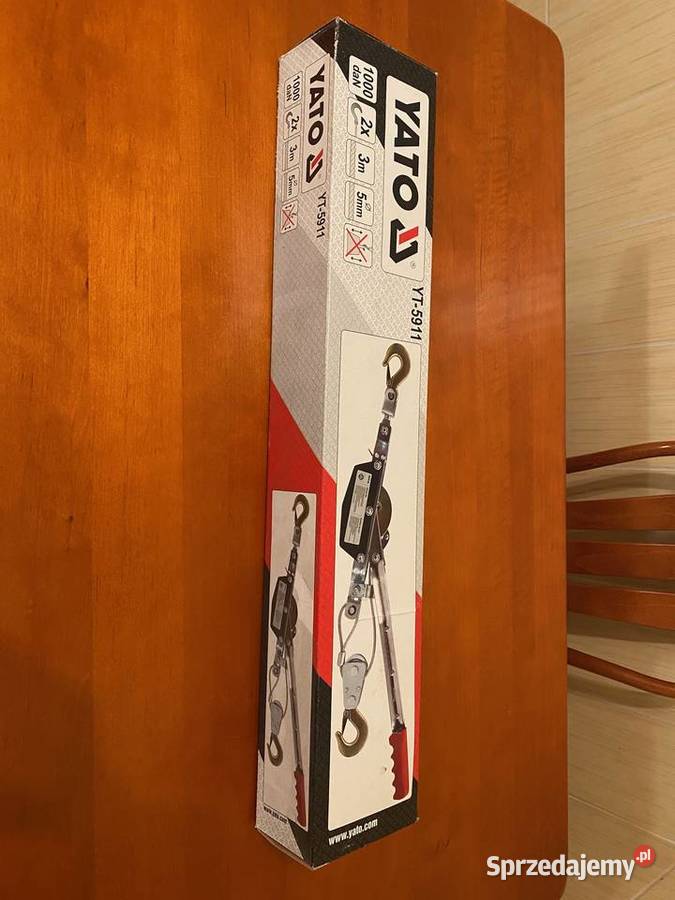 Wyciągarka linowa pozioma 1000 daN 3m YATO Pozostałe Bydgoszcz