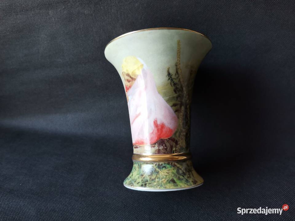 Wazon porcelana Bogucice malarstwo Jacek śląskie