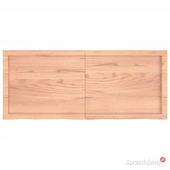 Blat do stołu jasnobrązowy 120x50x24 lite drewno mazowieckie