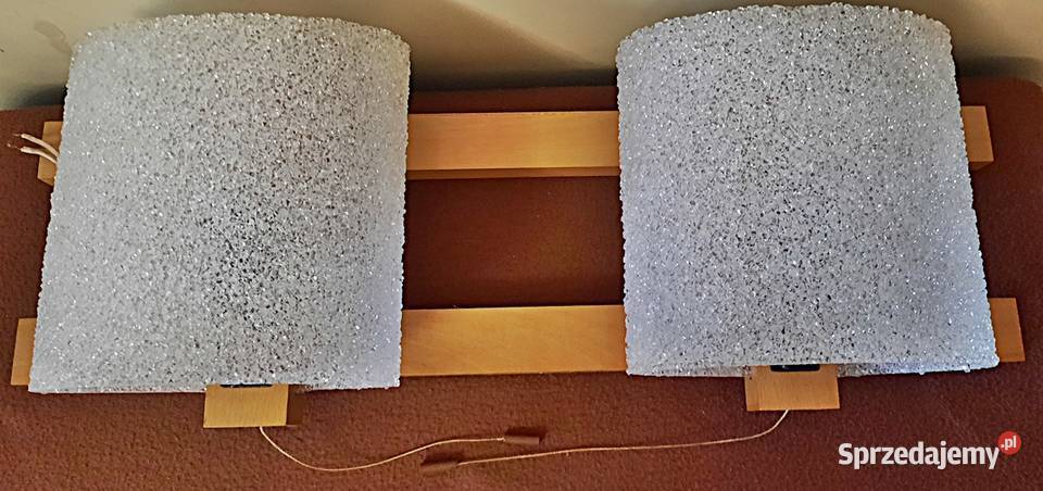 Kinkiet 2 x E 14 typ 12 Polam Piła z lat PRL Ostrów Wielkopolski