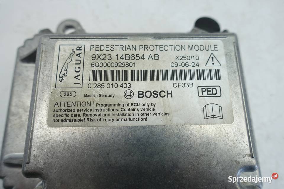 Jaguar XF SENSOR PODUSZEK POWIETRZNYCH airbag osobowe lubelskie Janów