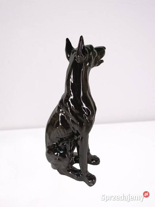 Dekoracja Figura Doberman wysoki połysk Warszawa