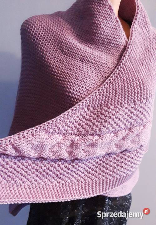 Chusta robiona na drutach Zamość