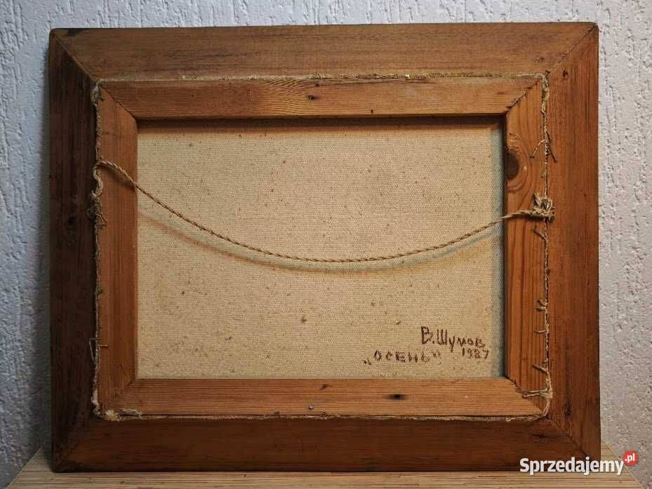 Obraz olejny na płótnie Ochtend 1987 sygnowany Góra