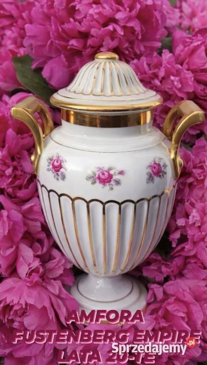 AMFORA FUSTENBERG W STYLU EMPIRE LATA 20TE Porcelana i szkło Pabianice sprzedam