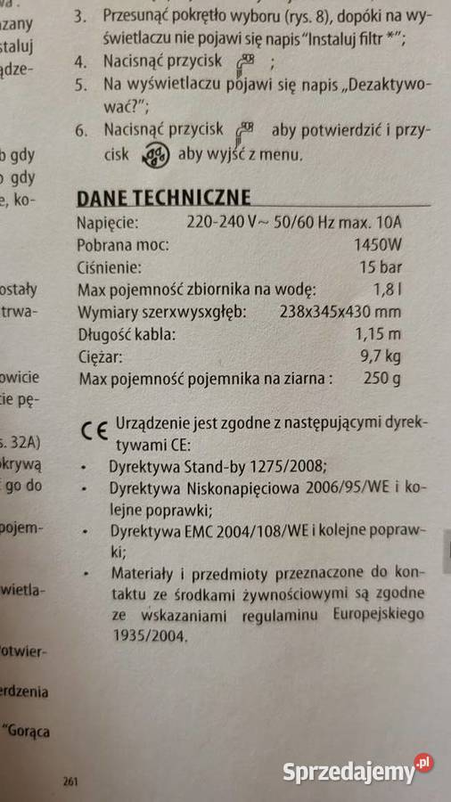 Ekspres do kawy i Capucino AGD drobne wielkopolskie Puszczykowo