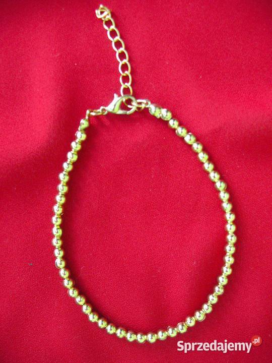 Bransoletka z koralików metalowych sztuk 2 Siedlce