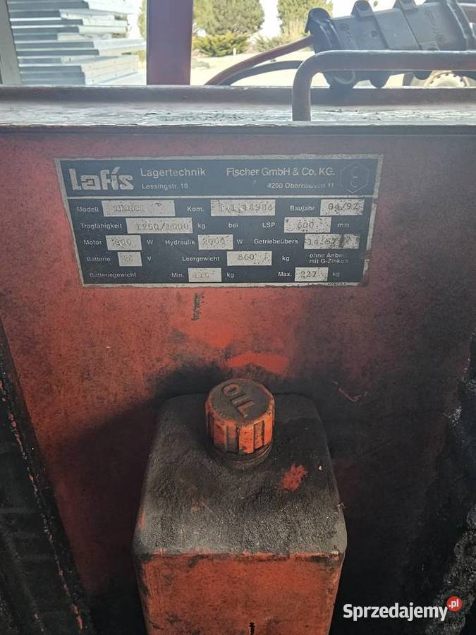 Elektryczny Paleciak ładowarka 1250 92r