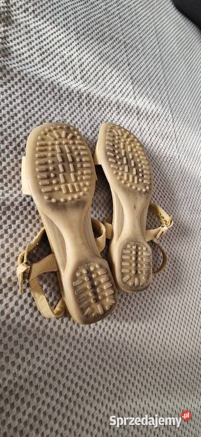 sandały skóra naturalna beżowe 39 beż inna Kraków