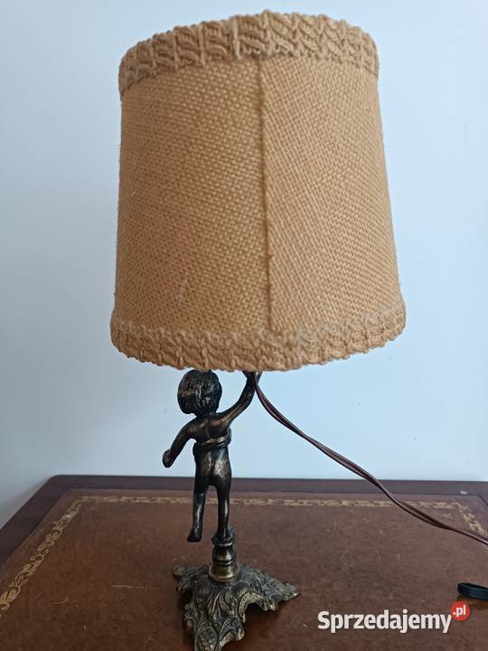 Lampka nocna mosiężny anioł Budzyń sprzedam