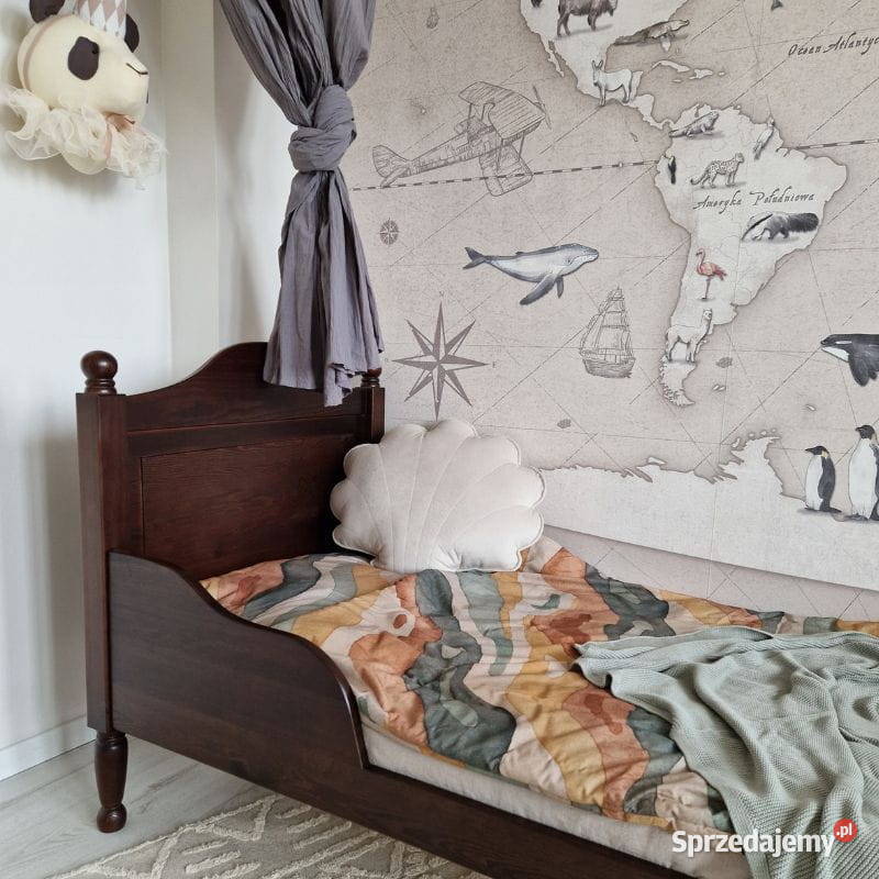 Łóżko loft drewniane 180x80 producent Meble Wrocław