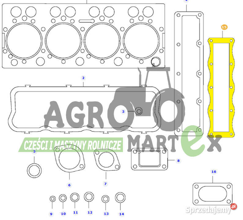 V836138974 V836755846 USZCZELKA INTERCOOLERA Valtra Wichrów sprzedam