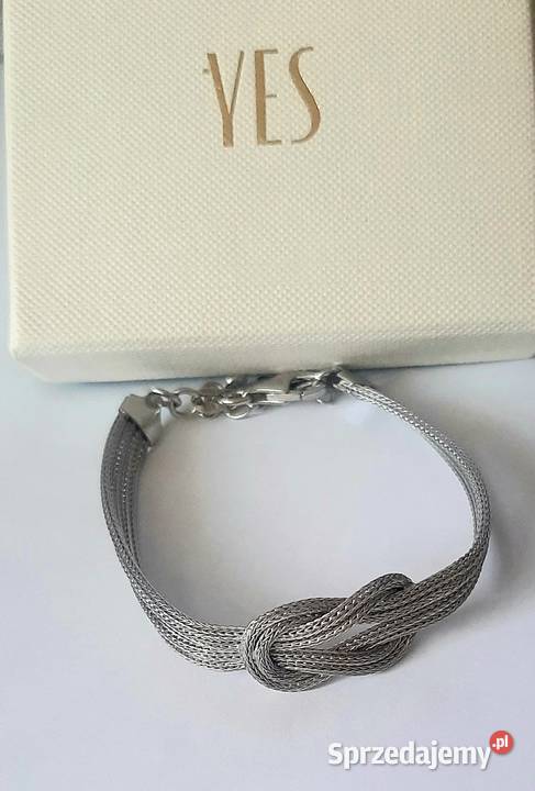 Yes Srebrna piękna bransoletka Bransoletki