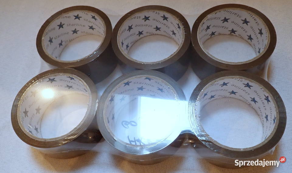 Taśma klejąca pakowa brązowa 60m Mocna acrylowy