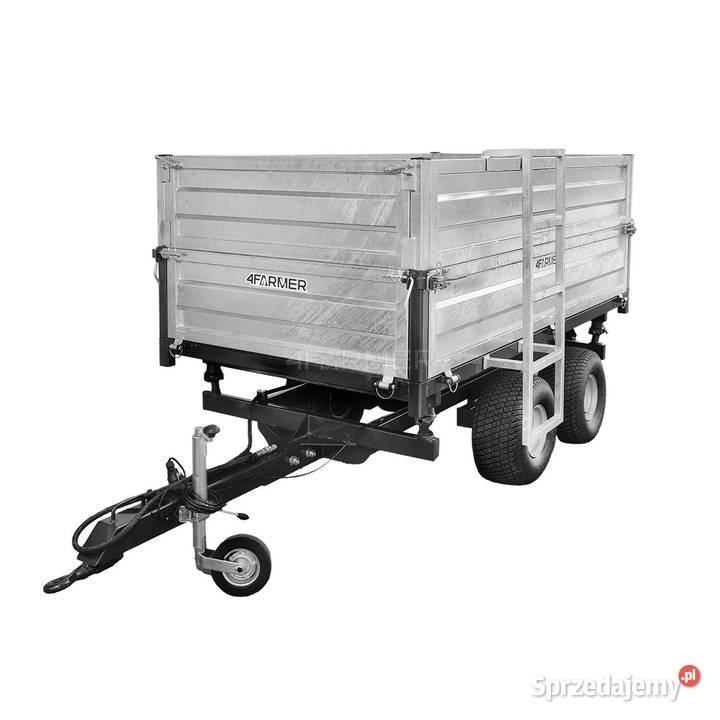 Przyczepa rolnicza dwuosiowa 25T z kiprem i Rolnictwo Tajęcina