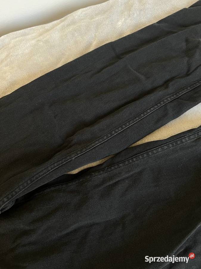 Jeansy dżinsy spodnie jeansowe wide leg high Jasło