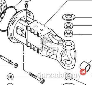 CLAAS Targo K70 Obudowa Przedniej Osi Pochwa Jastrzębniki