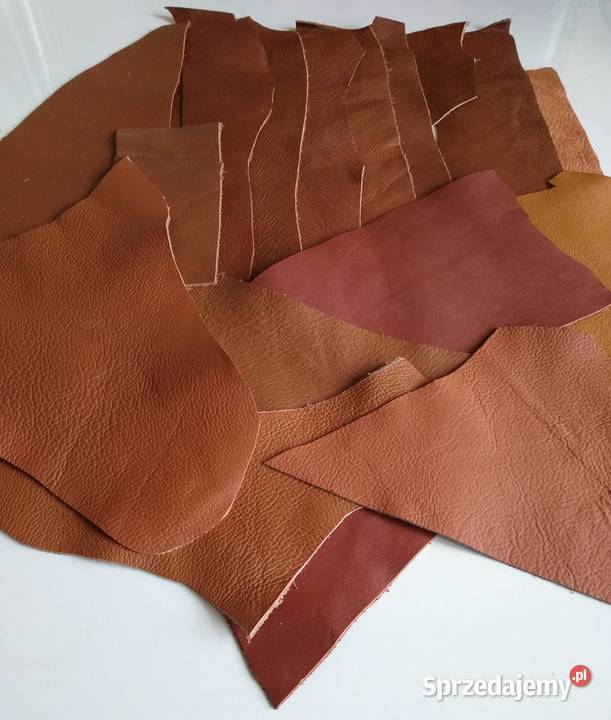 Skóra 383 g Licowa Włoska średnie i małe kawałki Gdańsk sprzedam
