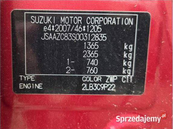 SUZUKI SWIFT SYNDYK SPRZEDA 90KM zachodniopomorskie Wierzbnica