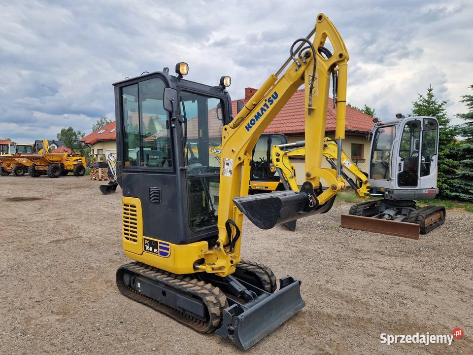 Minikoparka Komatsu PC 16 2018r 1800mtg lubelskie Ryżki