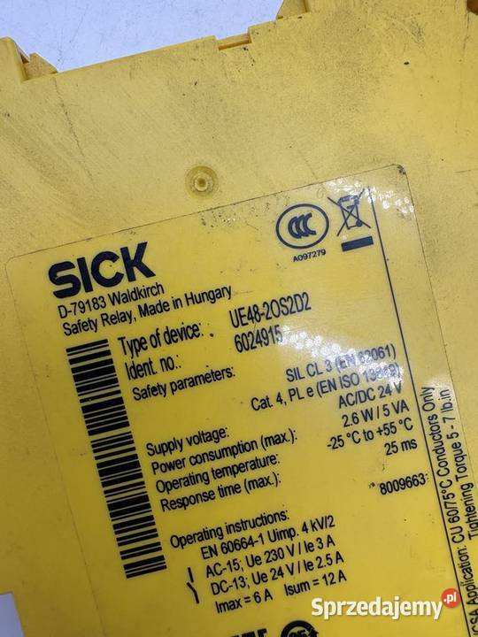 Sick UE48 2 Uz 24 V ACDC UE482OS2D2 mazowieckie Warszawa sprzedam