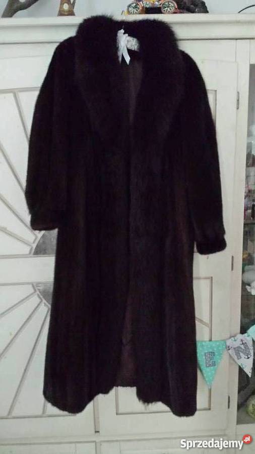 Piekny Dlugi Plaszcz Futro Z Norek Nowy Kruszwica