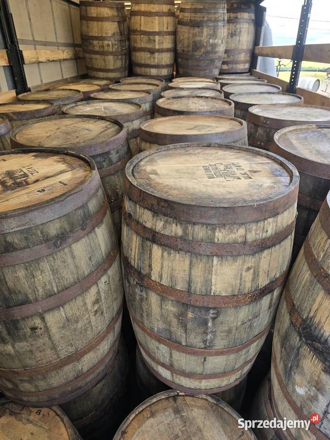 Ozdobne beczki dębowe 200L Whiskey ogród dom Tczew