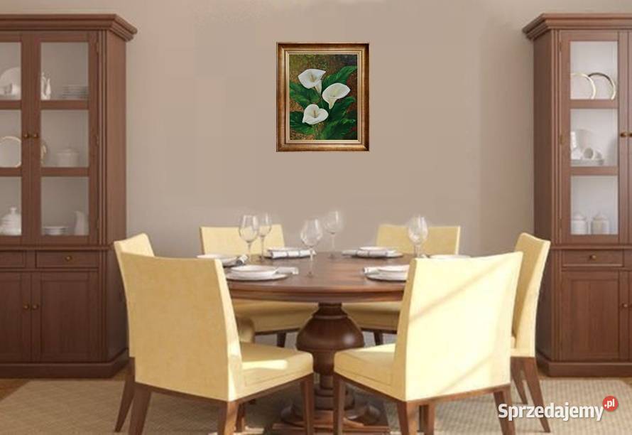 Obraz olejny Kalie Dekoracje i ozdoby Lublin sprzedam