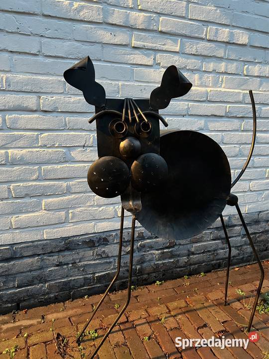 Metaloplastyka pies rzeźba nowoczesna z metalu dolnośląskie Bystrzyca Kłodzka