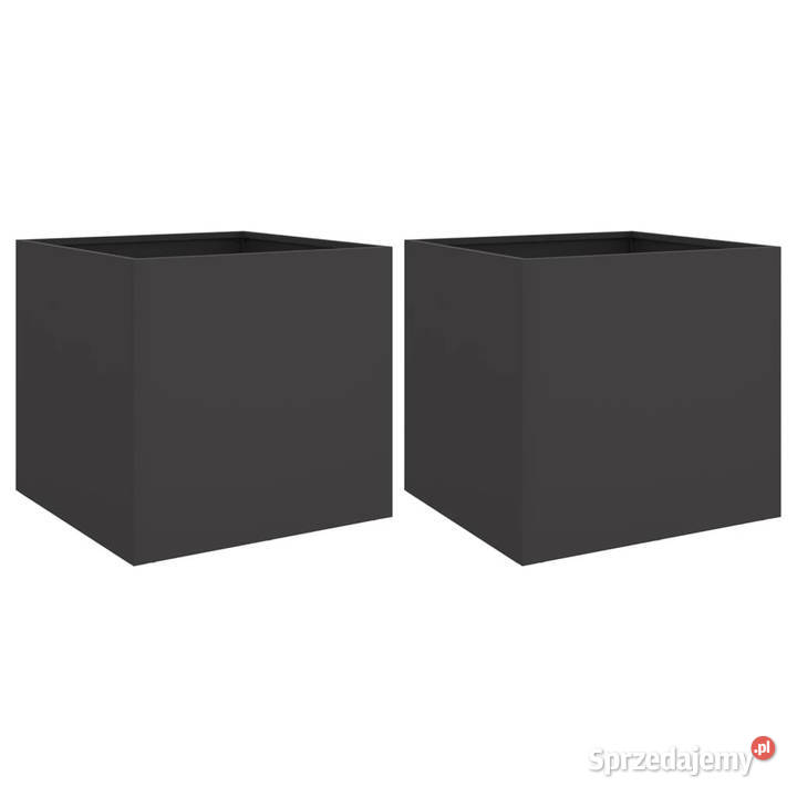 Donice 2 czarne 42x40x39 stal WM841548 Warszawa