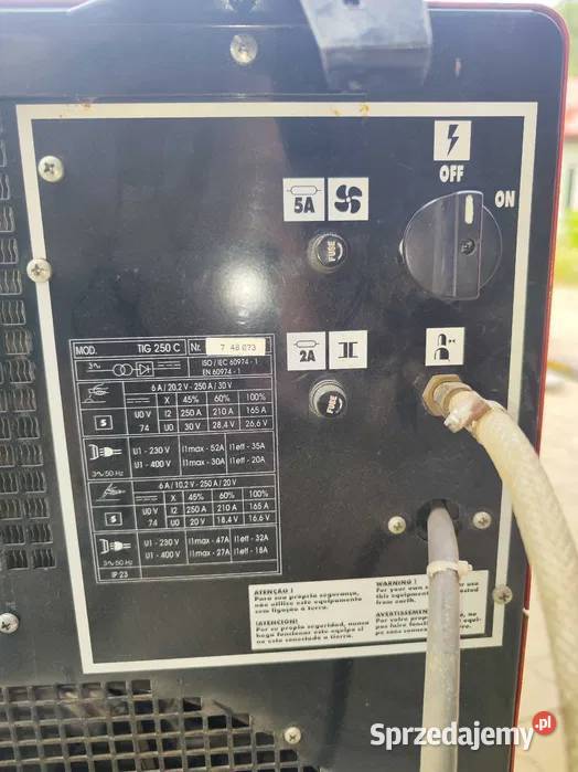 Spawarka tig 250 c chłodzona cieczą Spawarki inwertorowe Sandomierz