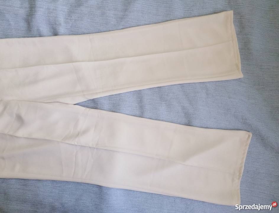 SAJT COLLECTIONNOWE SPODNIE WIZYTOWE ECRU R38 Moda i Styl Łódź