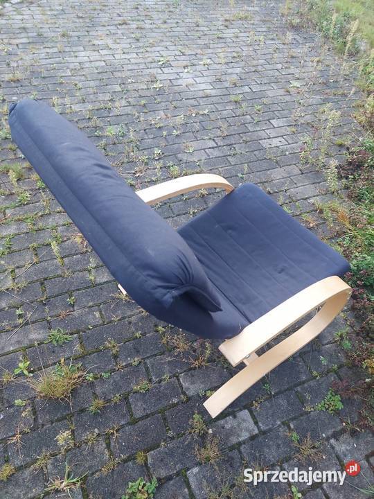 Fotel Ikea czarny dolnośląskie Jelenia Góra