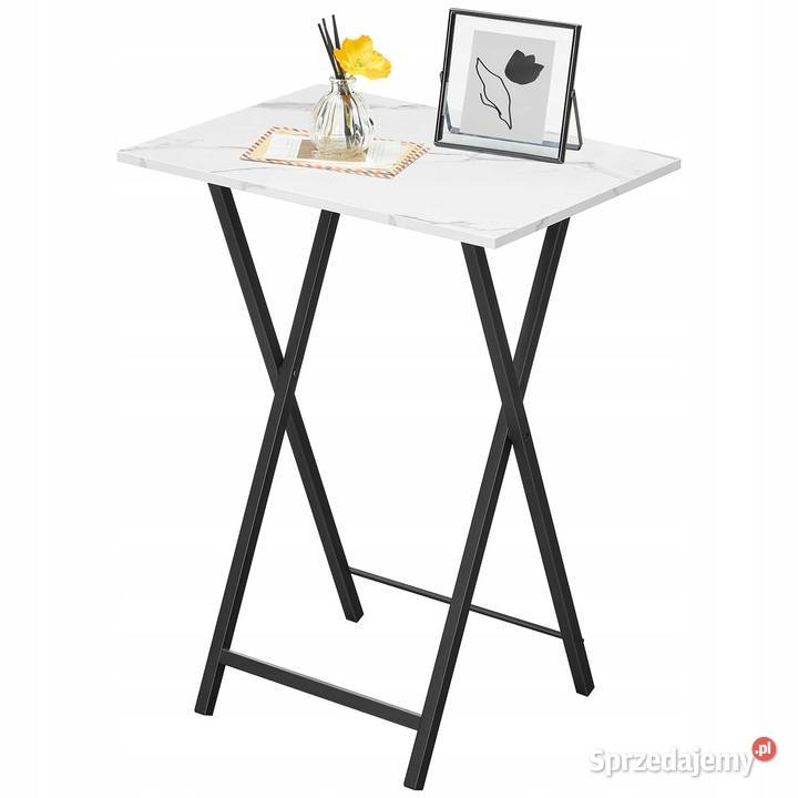 HOOBRO Stolik Składany Marmur Czarny Mały Myszyniec sprzedam