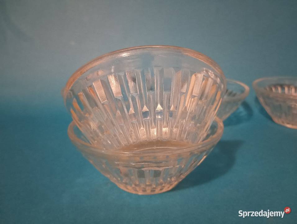 Miseczki wzór geometryczny HSG Ząbkowice Porcelana i szkło