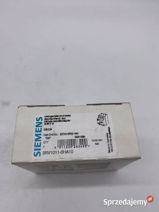 Siemens 3RV10110HA10 Power switch Warszawa sprzedam