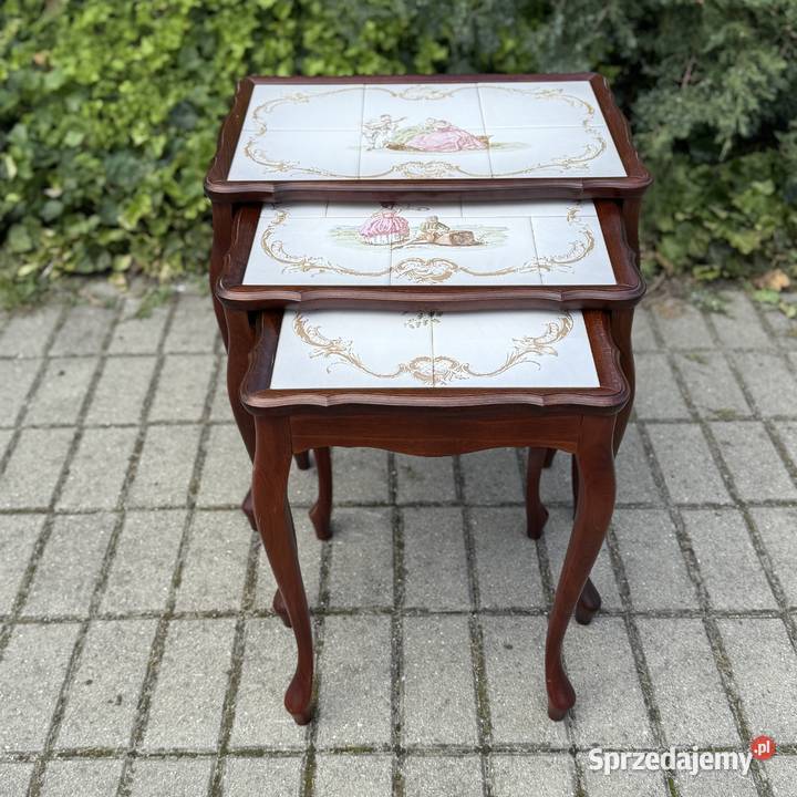 ARTexpert Stolik stoliki trojak trojaki Ludwik Dobrzany