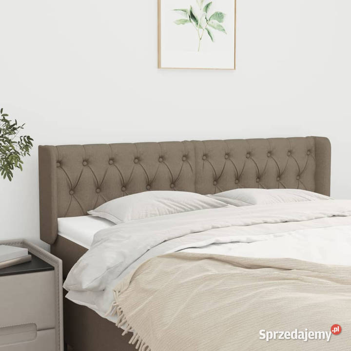 Zagłówek uszak taupe 147x16x7888 tkanina mazowieckie Warszawa sprzedam
