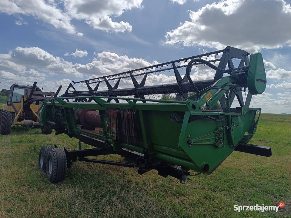 Heder John Deere 622R z wózkiem Gręblin